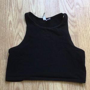 Black crop top
